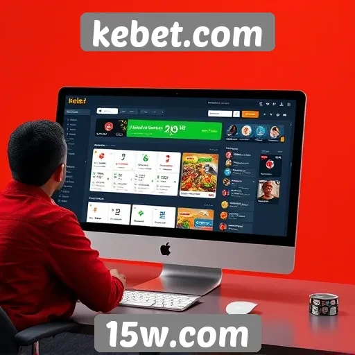 Navegação e interface do usuário no site kebet.com